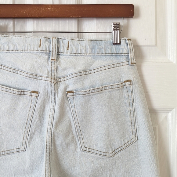 Abercrombie & Fitch Light Wash Baggy Mid Rise Straight Leg Curve Love Jeans 27 - Picture 13 of 14